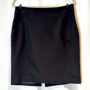 H&M Black suit lined pencil skirt for office/work, size 14